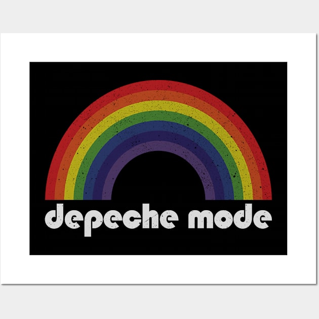 Depeche Mode - Rainbow Vintage Wall Art by Arthadollar